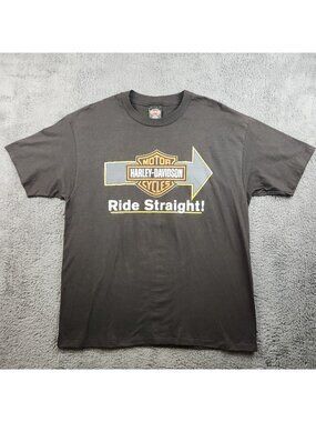 Harley Davidson Motorcycles Vintage Shirt Mens Extra Large London Kentucky Biker